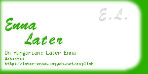 enna later business card